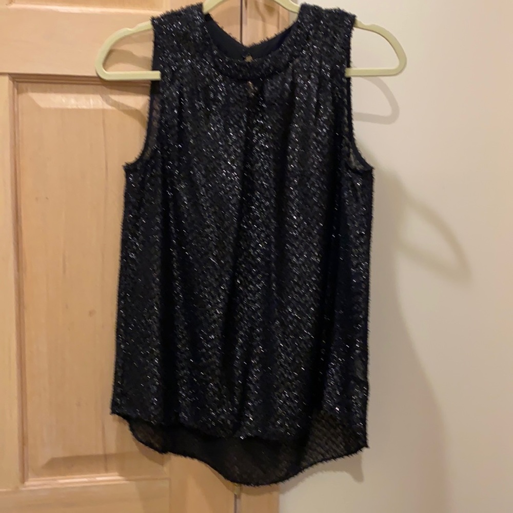 MK black sleeveless blouse